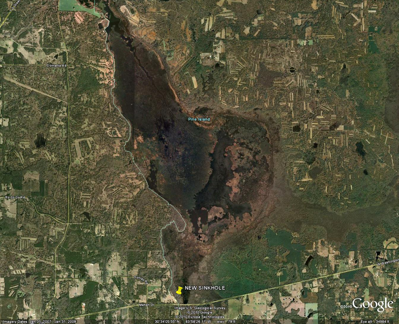 Lake Miccosukee Arial Photo