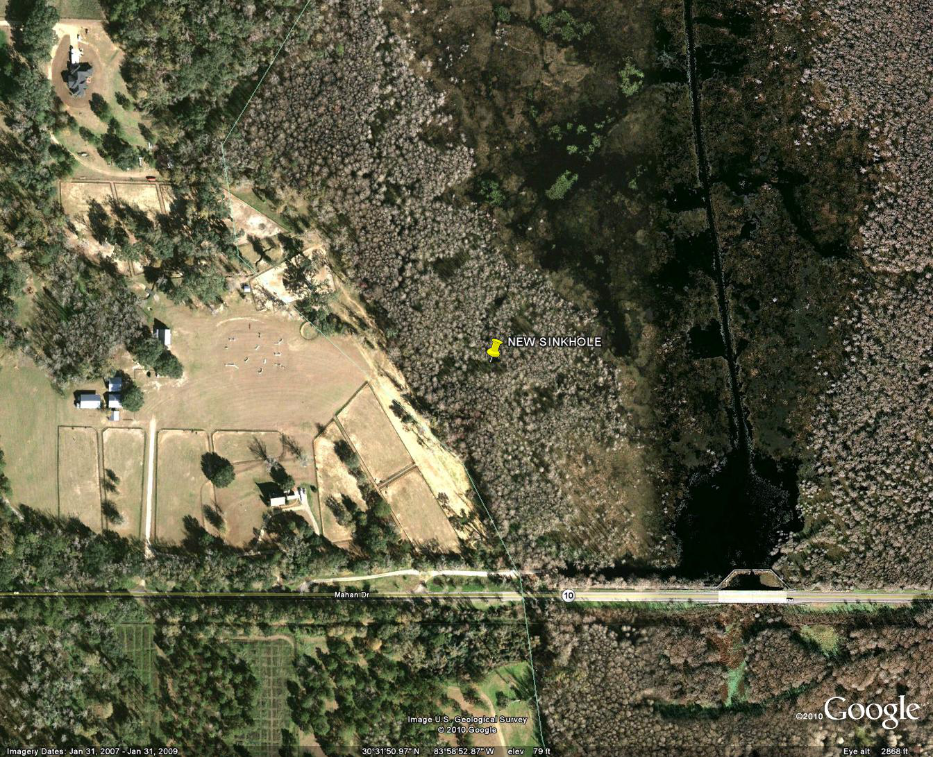 Lake Miccosukee South End Arial Photo
